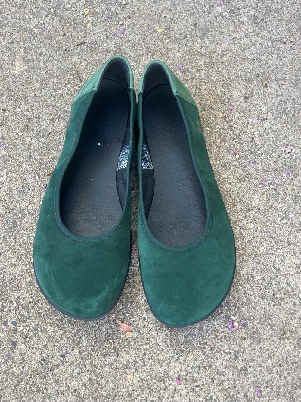Be Lenka Women's Green Suede Ballet Flats Size 39